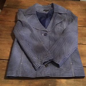 Beautiful blue patterned blazer